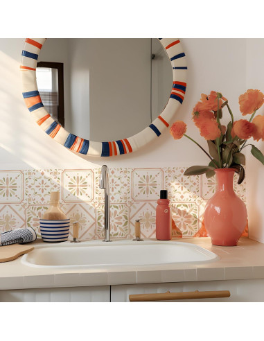 Calcomanías de Azulejo Vintage PONIIIEU 20x20cm 10 PCS