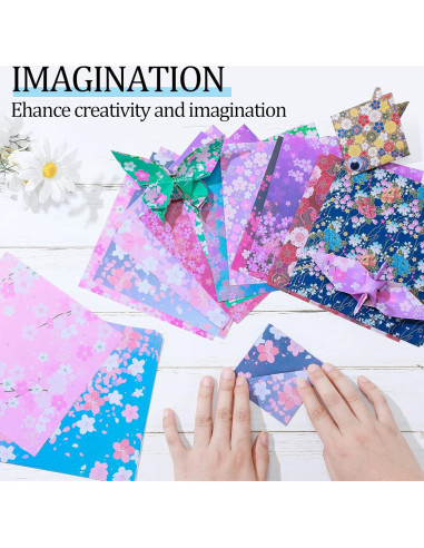 480 Hojas Papel Origami Japonés Doble Cara 15x15 cm Lincia