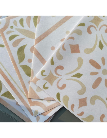 Calcomanías de Azulejo Vintage PONIIIEU 20x20cm 10 PCS