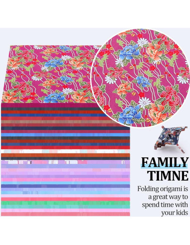 480 Hojas Papel Origami Japonés Doble Cara 15x15 cm Lincia