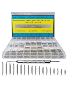 Kit 360 Pasadores de Correa de Reloj Acero Inoxidable + Herramienta