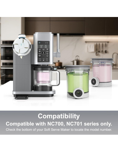 Reemplazo Pints y Lids Ninja CREAMi NC700 NC701 0.47L