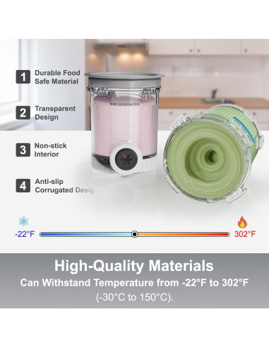 Reemplazo Pints y Lids Ninja CREAMi NC700 NC701 0.47L