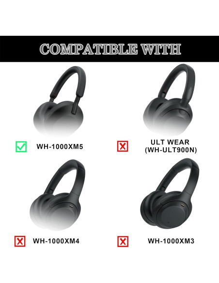 Funda Protectora Aiivioll para Auriculares Sony WH-1000XM5 Rosa