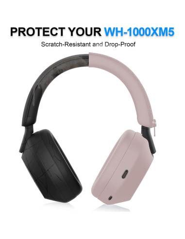 Funda Protectora Aiivioll para Auriculares Sony WH-1000XM5 Rosa