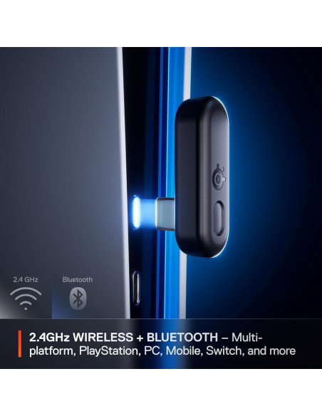 Auriculares Arctis GameBuds SteelSeries - Inalámbricos 2.4GHz + Bluetooth 5.3 - ANC - 40H Batería