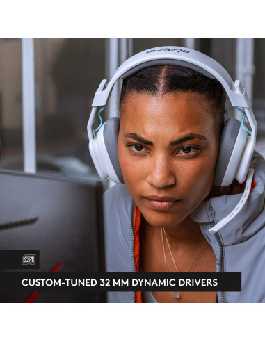 Auriculares Gaming Astro A10 Gen 2 con Micrófono - 32 mm - Blanco