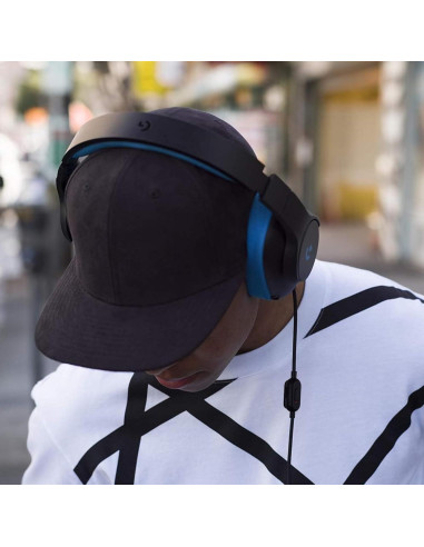 Cable de Auriculares Gaming Knomix G Pro X 3.5mm 2M Negro