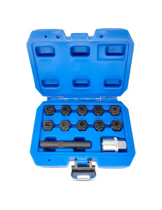 Kit de Llave de Tuerca de Bloqueo de Rueda 12PCS JEUCLEL