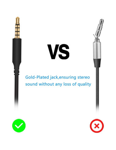 Cable de Audio de Reemplazo Astro A10 A40 2m para PS4 y PC