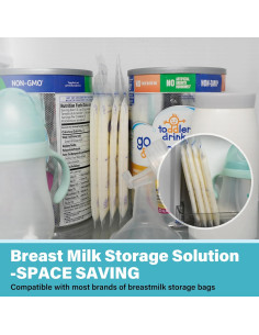 4 Piezas Congelador Plano para Almacenamiento de Leche Materna 2