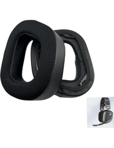 Cojines de Repuesto Corsair HS80 RGB con Espuma de Memoria