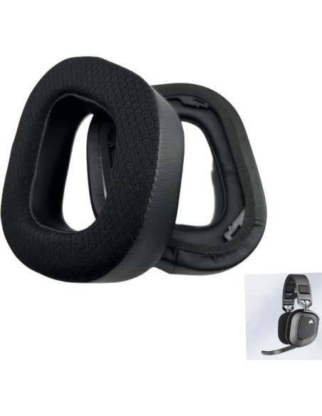 Cojines de Repuesto Corsair HS80 RGB con Espuma de Memoria