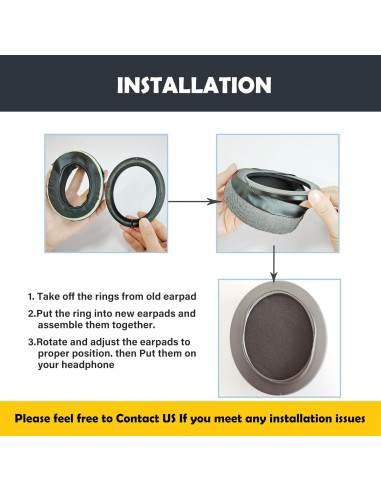 Almohadillas de Repuesto HTINDUSTRY para Sony MDR 7506 y Corsair HS