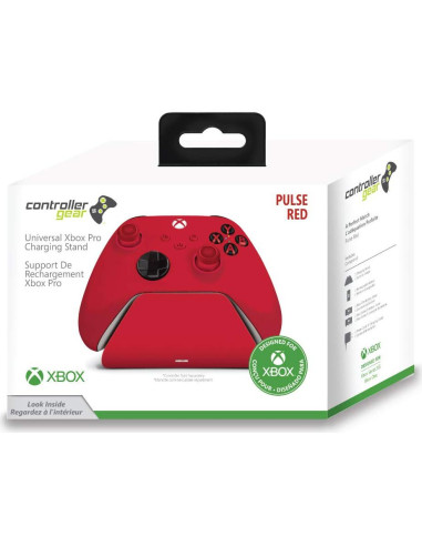Soporte de Carga Pro Xbox Pulse Rojo con Batería 1100 mAh