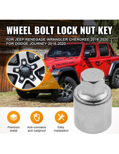 Llave de Remoción de Tuerca de Rueda Three T 805 para Jeep y Dodge 2