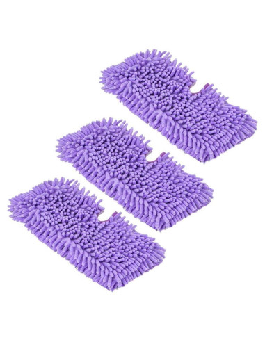 Paquete de 3 Almohadillas de Microfibra Turbokey para Mopa Shark