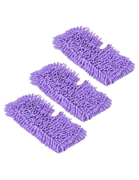 Paquete de 3 Almohadillas de Microfibra Turbokey para Mopa Shark