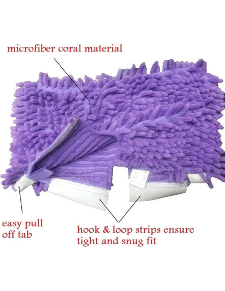 Paquete de 3 Almohadillas de Microfibra Turbokey para Mopa Shark
