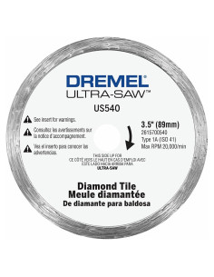 Rueda de Corte de Diamante Dremel US540-01 8.89 cm para Azulejos