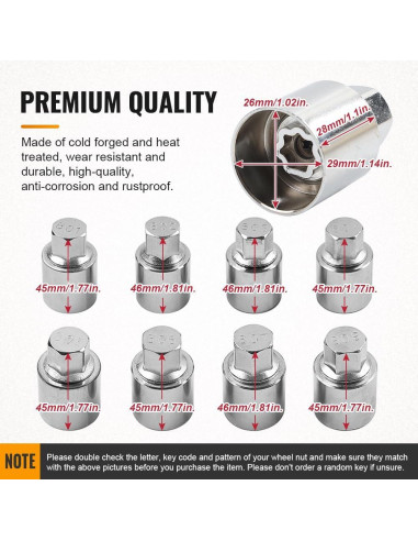 Llave de Remoción de Tuerca de Rueda Three T 805 para Jeep y Dodge