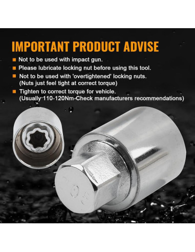 Llave de Remoción de Tuerca de Rueda Three T 805 para Jeep y Dodge