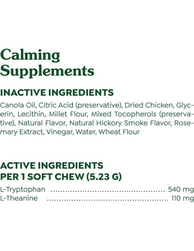 Suplementos Calmantes Greenies para Perros Sabor Pollo 207 g