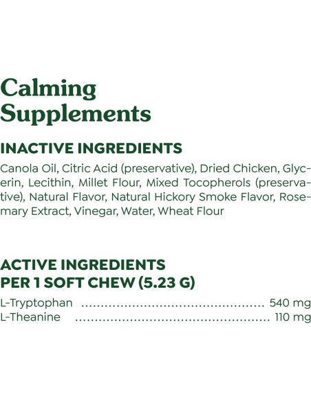 Suplementos Calmantes Greenies para Perros Sabor Pollo 207 g