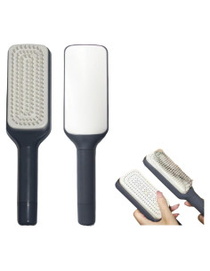 Cepillo de Cabello Autolimpiante Xinqirity Gris 24x6cm