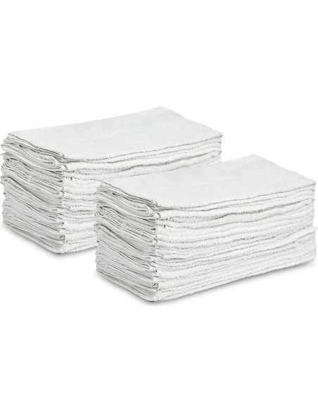Toallas de Mano de Algodón GOLD TEXTILES 38x63 cm Blancas