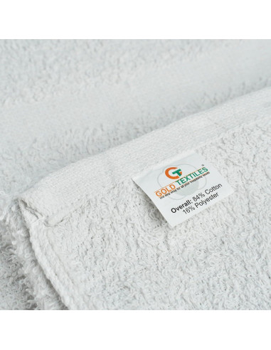 Toallas de Mano de Algodón GOLD TEXTILES 38x63 cm Blancas