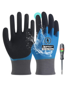 Guantes de Electricista Aislados 400V JSBAGGT Impermeables