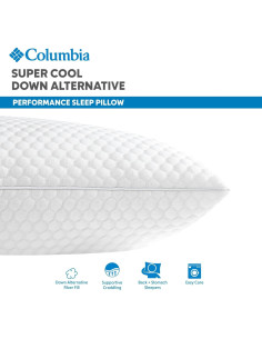 Almohada Columbia Comfort Ice Fiber Estándar Reina Enfriamiento 2
