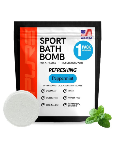 Bolas de Baño de Menta Pura Sport - Pure Athlete 1 Cuenta