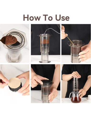 400 Filtros de Café Desechables Wangpeipeimm 6.35cm Naturales