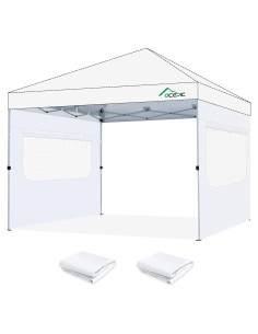 Pared Solar Instantánea Acepic 2 Pcs 3.05x1.93m Blanca UV 99% Impermeable