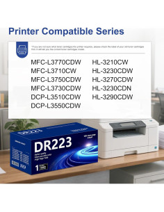 Unidad de Tambor Negro DR223CL MANNERES Alto Rendimiento 18000p 2
