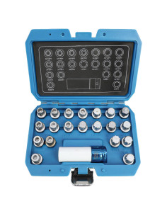 Kit de Herramientas para Tuercas Antirrobo DPTOOL 21 Piezas