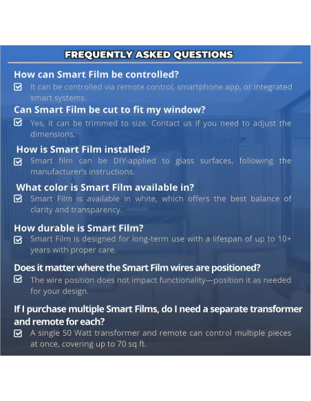 Muestra Película Inteligente INWIXA 20.32x30.48 cm PDLC
