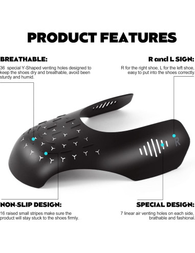 4 Pares de Protectores Anticrease TUPEED para Zapatos Mujer 5-9