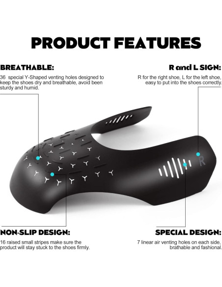 4 Pares de Protectores Anticrease TUPEED para Zapatos Mujer 5-9