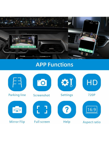 Cámara de Respaldo Inalámbrica MHCABSR con Batería Recargable IP68