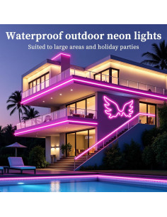 Luces de Cuerda LED RGB 6.1m LINK DREAM - Control Remoto y App 2