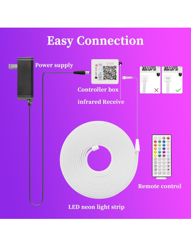 Luces de Cuerda LED RGB 6.1m LINK DREAM - Control Remoto y App