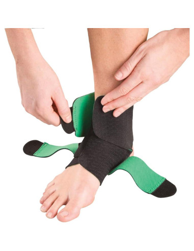 Soporte Ajustable para Tobillo MUELLER Verde/Negro Unisex