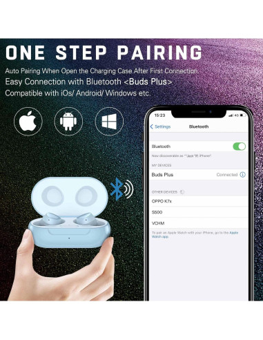 Auriculares Inalámbricos UrbanX Street Buds Plus R175 - Azul