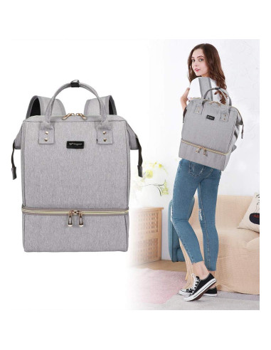 Bolsa Extractora de Leche GOGOSO Gris - Mochila Multifuncional