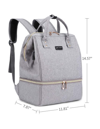 Bolsa Extractora de Leche GOGOSO Gris - Mochila Multifuncional