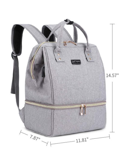 Bolsa Extractora de Leche GOGOSO Gris - Mochila Multifuncional