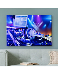 Lienzo Wall26 Arte de Pared DJ con Auriculares 45.72x30.48cm 2